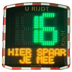 De evolis spaarpaal is gebaseerd op het bewezen evolis snelheidsdisplay